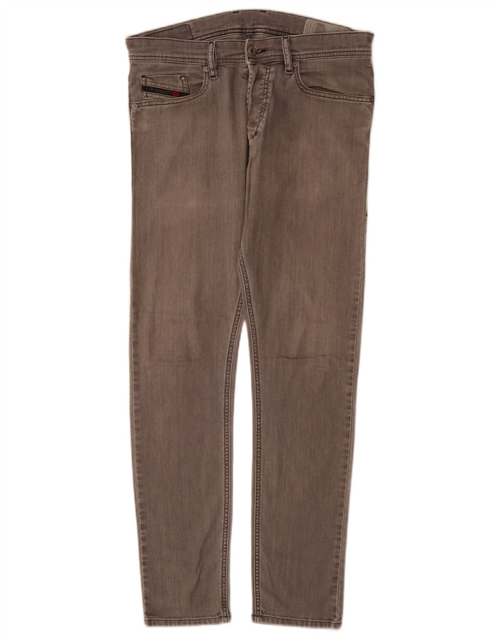Diesel Herren Tepphar Carrot Slim Jeans W28 L30 Graue Baumwolle