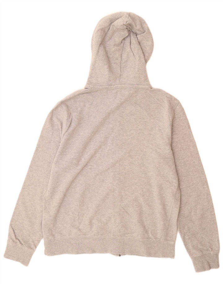 Marks & Spencer Herren-Kapuzenpullover mit Reißverschluss, mittelgrau gesprenkelte Baumwolle