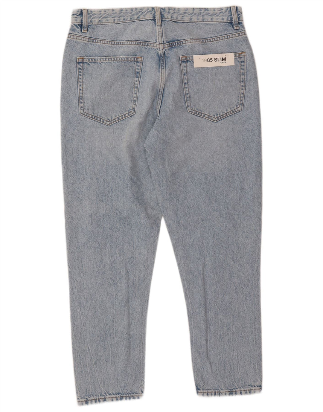 Zara Herren-Jeans, schmal geschnitten, EU 42, Größe L, W32, L27, Blau, Baumwolle