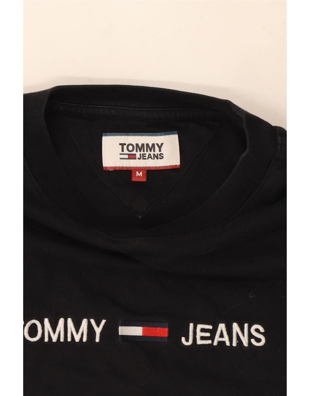 Tommy Hilfiger Herren-T-Shirt mit Grafik, mittelgroß, Schwarz
