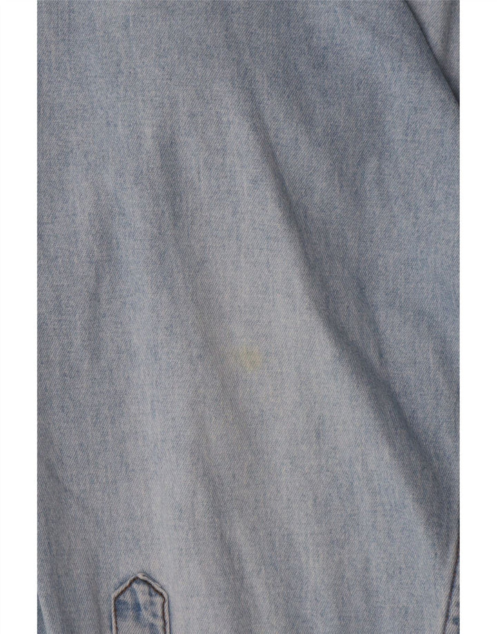 Carrera Herren-Jeanshemd, Größe 39/40, mittelblaue Baumwolle