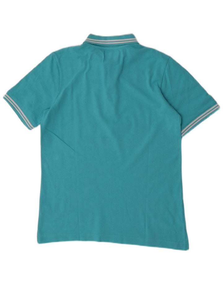 Kappa Herren-Poloshirt, kleine blaue Baumwolle