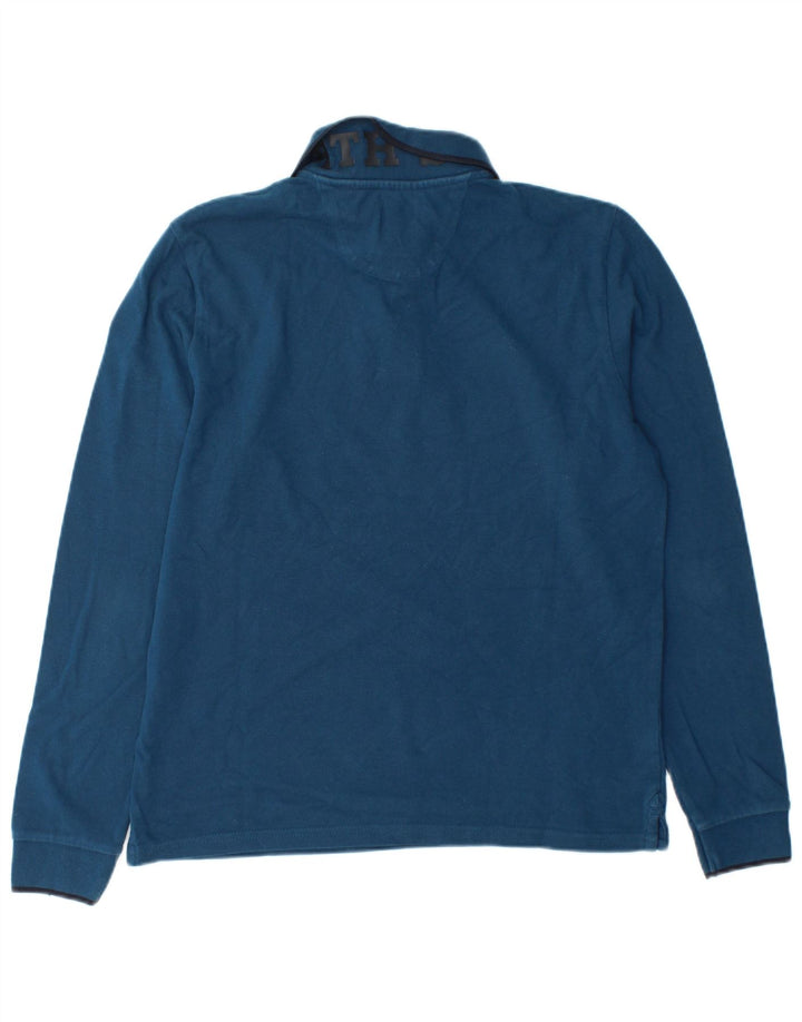 North Sails Herren-Langarm-Poloshirt, Größe S, Marineblau