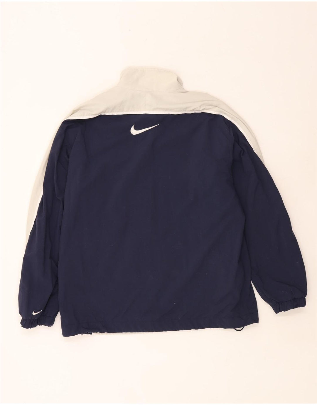 Nike Herren-Trainingsanzugoberteil, UK-Größe 36/38, Größe S, grau, Colourblock-Polyester