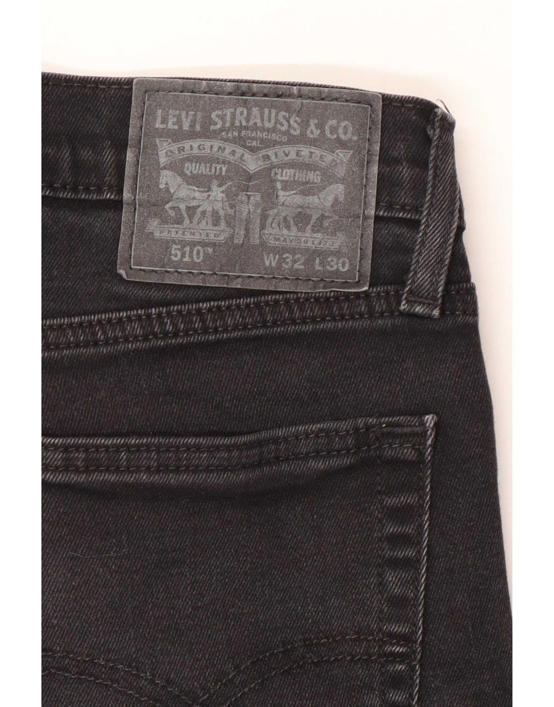 Levi's Herren 510 Skinny Jeans W32 L30 Graue Baumwolle