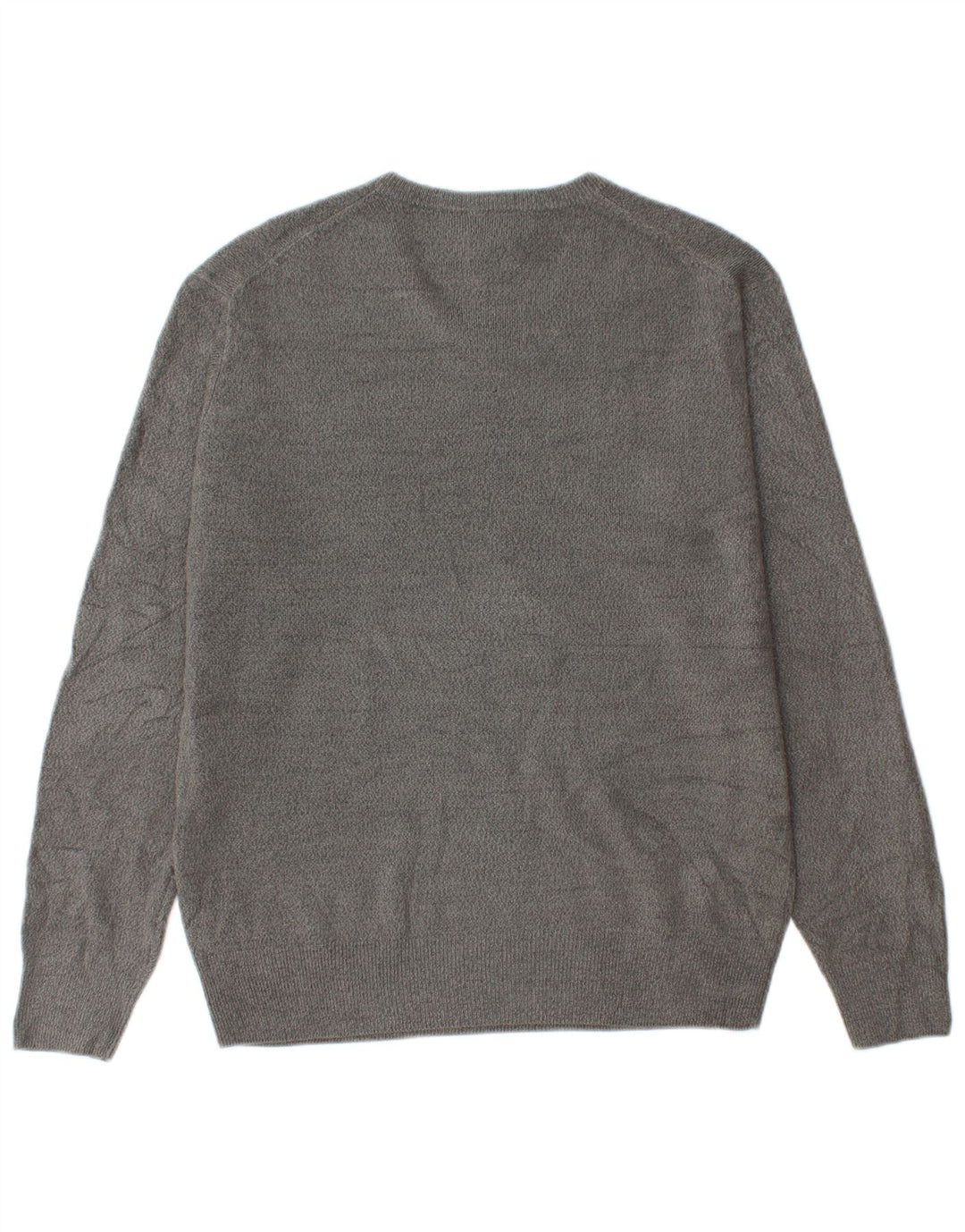 Dockers Herren-Pullover mit V-Ausschnitt, mittelgraues Acryl