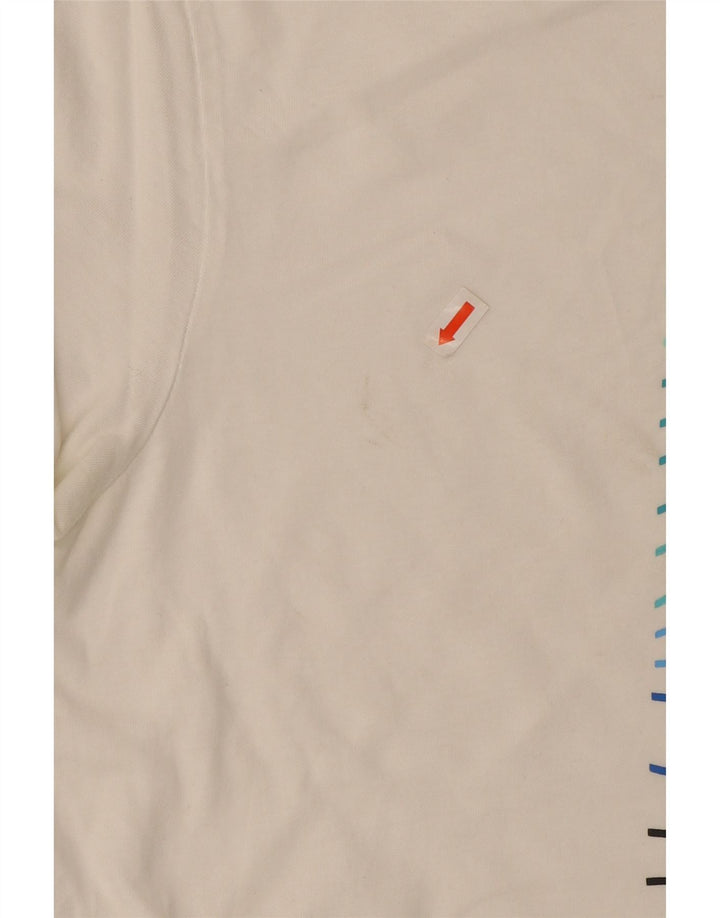 SALTROCK Herren Grafik-T-Shirt-Oberteil XL aus weißer Baumwolle