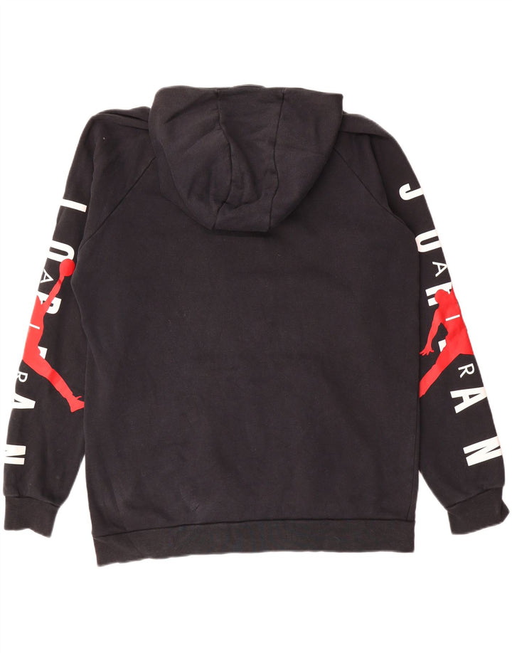 Jordan Herren-Kapuzenpullover mit Grafik, groß, aus schwarzer Baumwolle