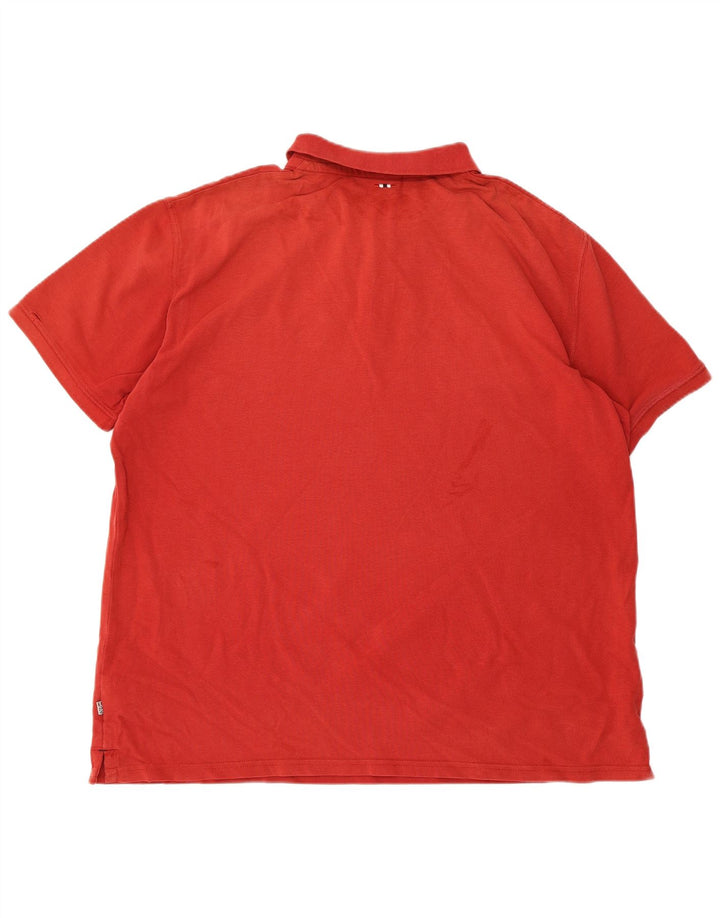 NAPAPIJRI Herren Poloshirt 3XL Rote Baumwolle