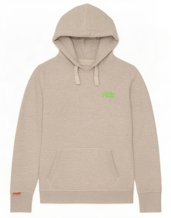 Superdry Kapuzenpullover für Jungen, 13–14 Jahre, groß, grau gesprenkelte Baumwolle