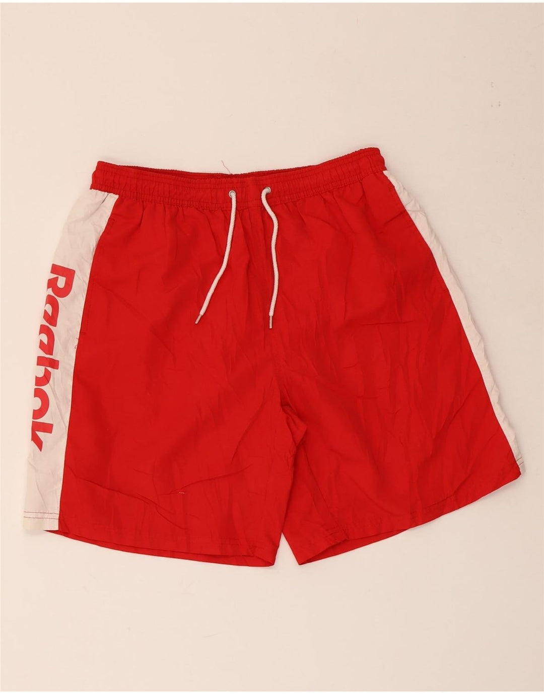 Reebok Herren Graphic Badeshorts XL Rot Colourblock