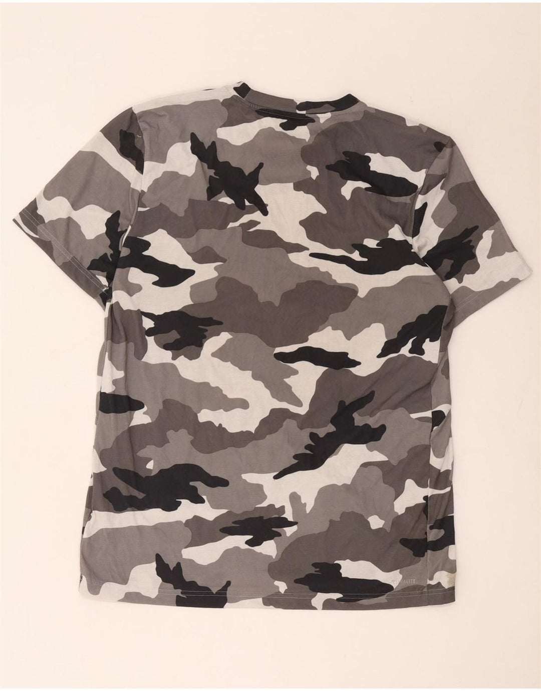 Adidas Herren Climalite T-Shirt Top Large Grau Camouflage Polyester