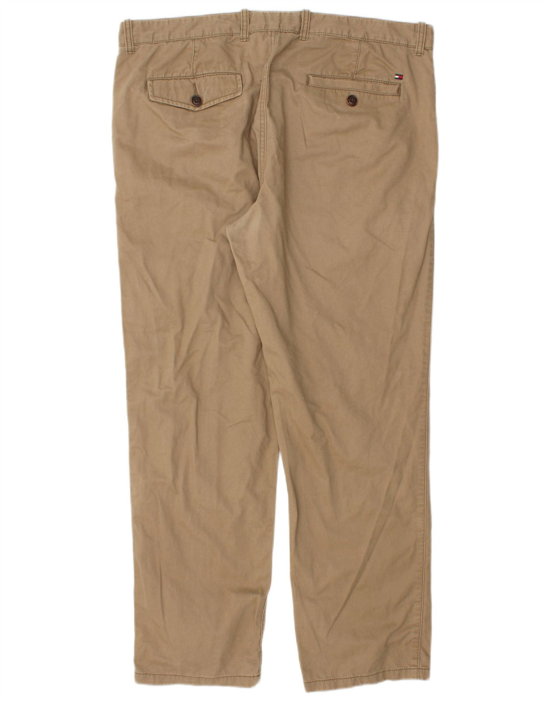 TOMMY HILFIGER Herren gerade Chinohose W36 L30 Beige Baumwolle