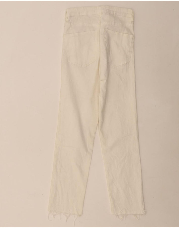 ZARA Womens Straight Jeans EU 36 XS W26 L27 White Vintage Zara and Second-Hand Zara from Messina Hembry 