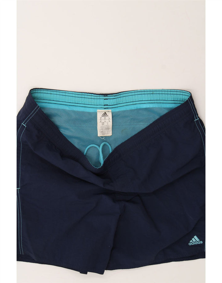 ADIDAS Mens Swimming Shorts Medium  Navy Blue Nylon Vintage Adidas and Second-Hand Adidas from Messina Hembry 