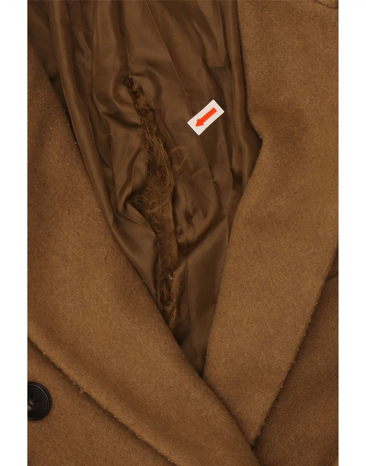 Topshop Damen Petite Übergroßer zweireihiger Mantel UK 4 XS Braun