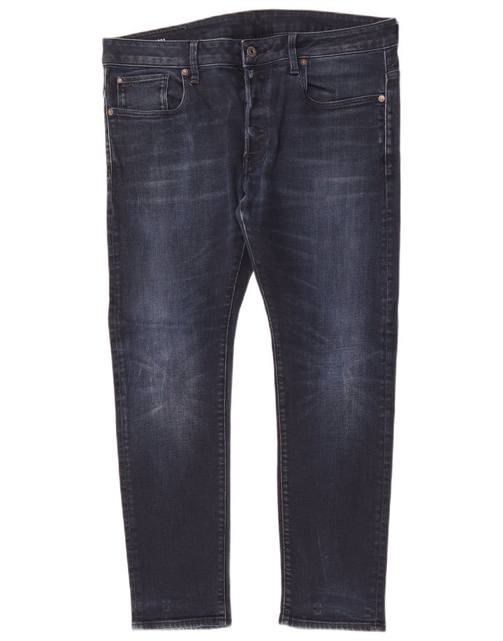 G-Star Herren Slim Jeans W36 L28 Marineblau Baumwolle