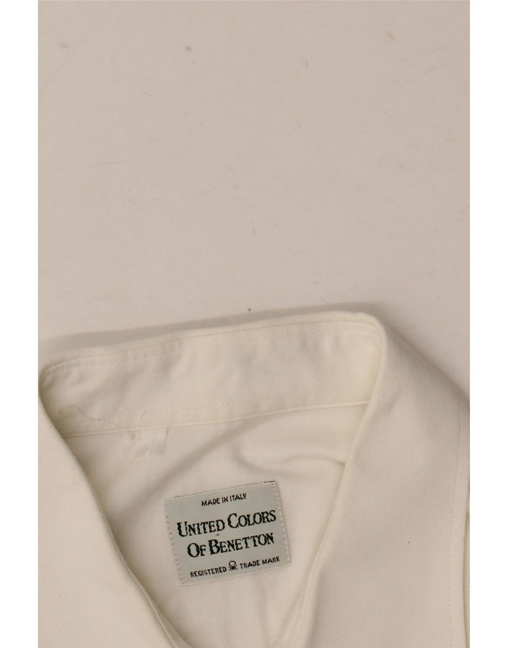 Benetton Herrenhemd Large Weiß