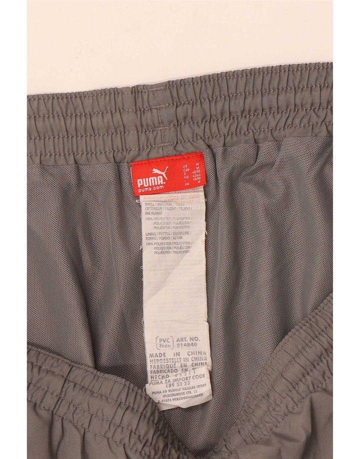 Puma Herren Graphic Bermuda Sport Shorts Mittelgraues Polyester