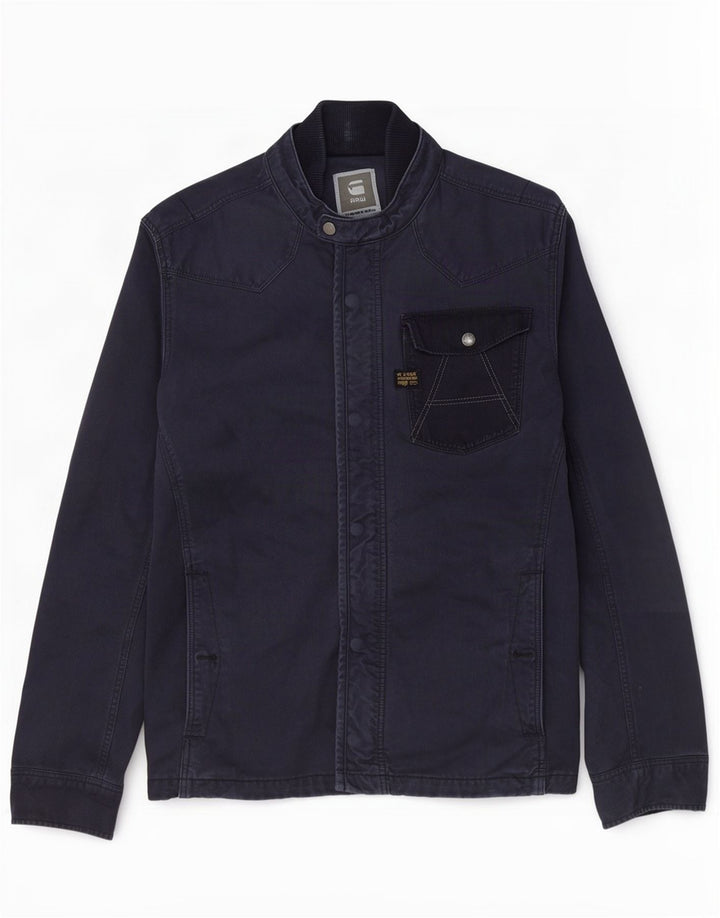 G-Star Herren Utility-Jacke UK 38 Mittelmarineblaue Baumwolle