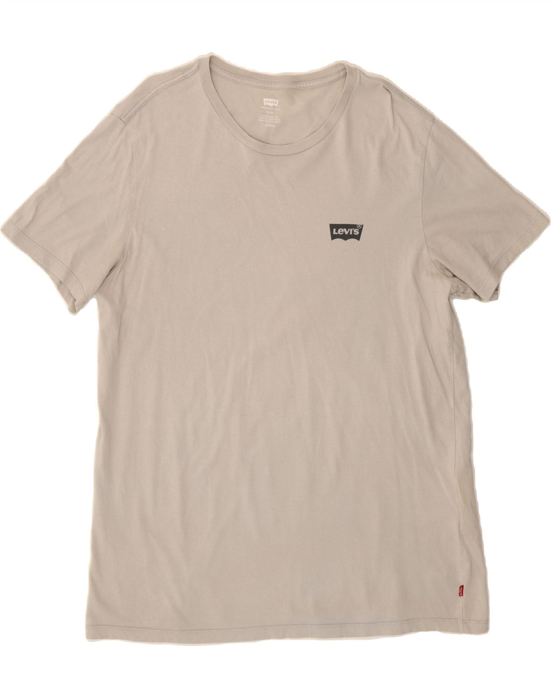 LEVI'S Mens Slim T-Shirt Top XL Grey Cotton Vintage Levi's and Second-Hand Levi's from Messina Hembry 