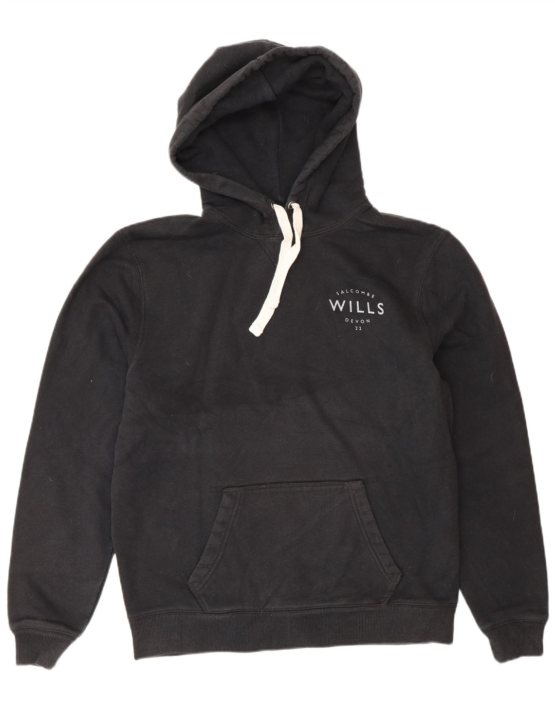 Jack Wills Herren-Kapuzenpullover, groß, aus schwarzer Baumwolle