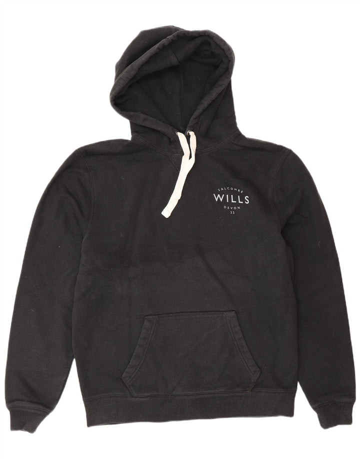 Jack Wills Herren-Kapuzenpullover, groß, aus schwarzer Baumwolle