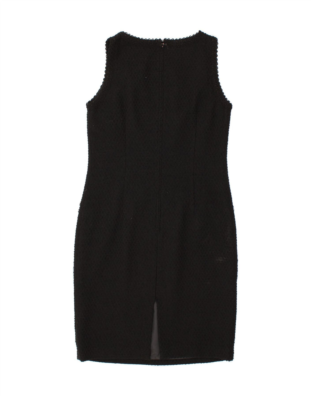 VINTAGE Womens Sleeveless Bodycon Dress UK 12 Medium Black Vintage Vintage and Second-Hand Vintage from Messina Hembry 