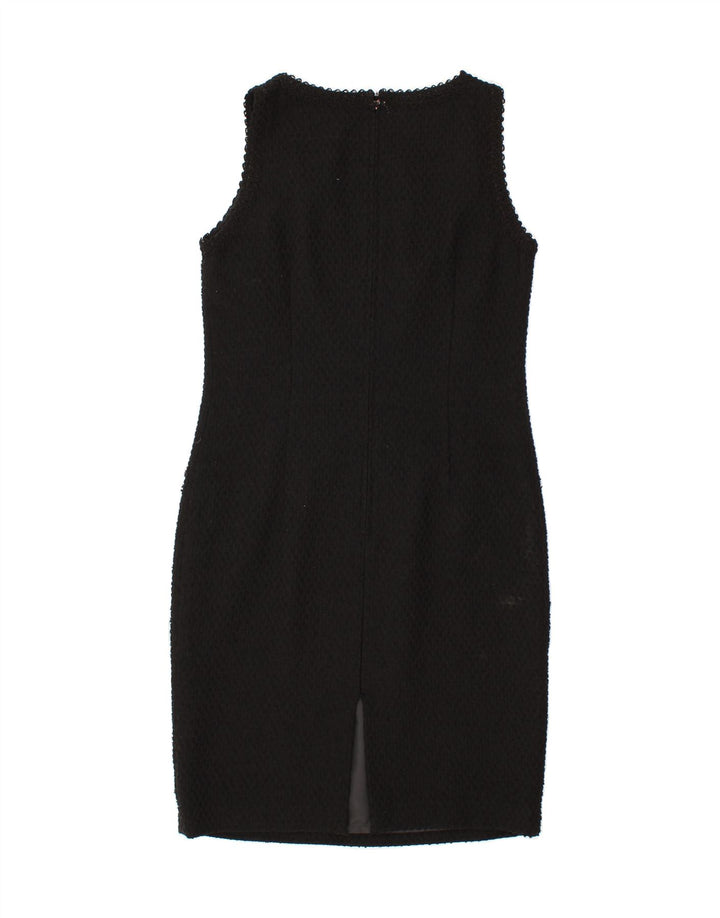 VINTAGE Womens Sleeveless Bodycon Dress UK 12 Medium Black Vintage Vintage and Second-Hand Vintage from Messina Hembry 