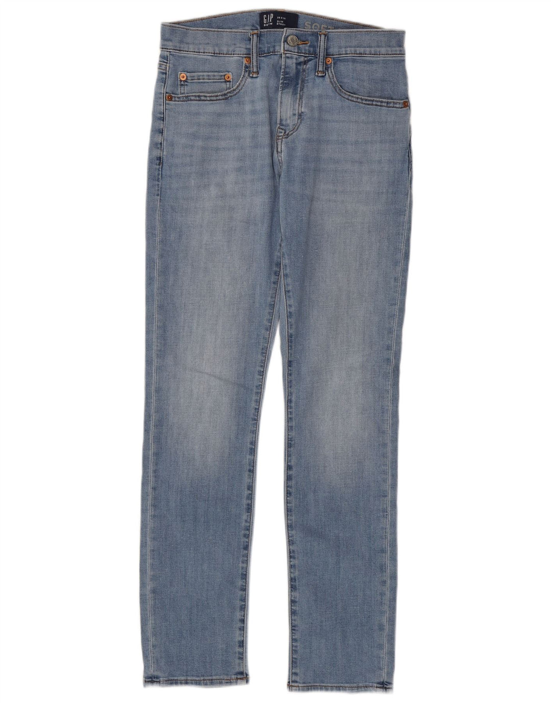 GAP Damen Slim Jeans W28 L30 Blaue Baumwolle