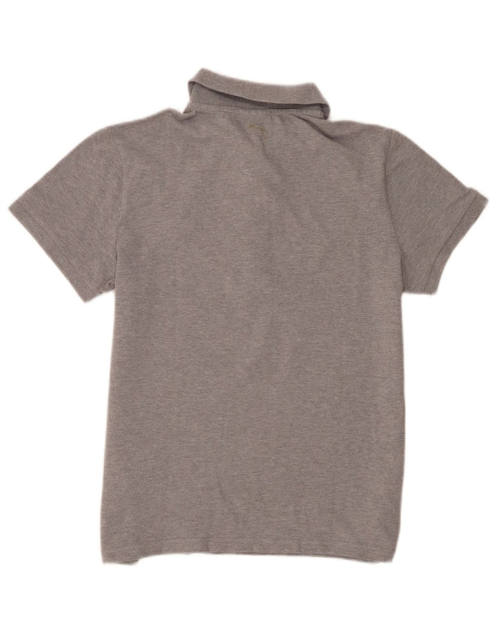 Puma Damen Poloshirt UK 14 Mittelgraue Baumwolle