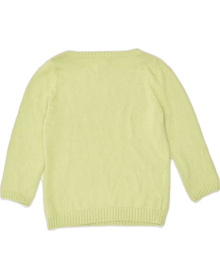 L.L.BEAN Womens Boat Neck Jumper Sweater UK 6 XS Green Cotton | Vintage L.L.Bean | Thrift | Second-Hand L.L.Bean | Used Clothing | Messina Hembry 