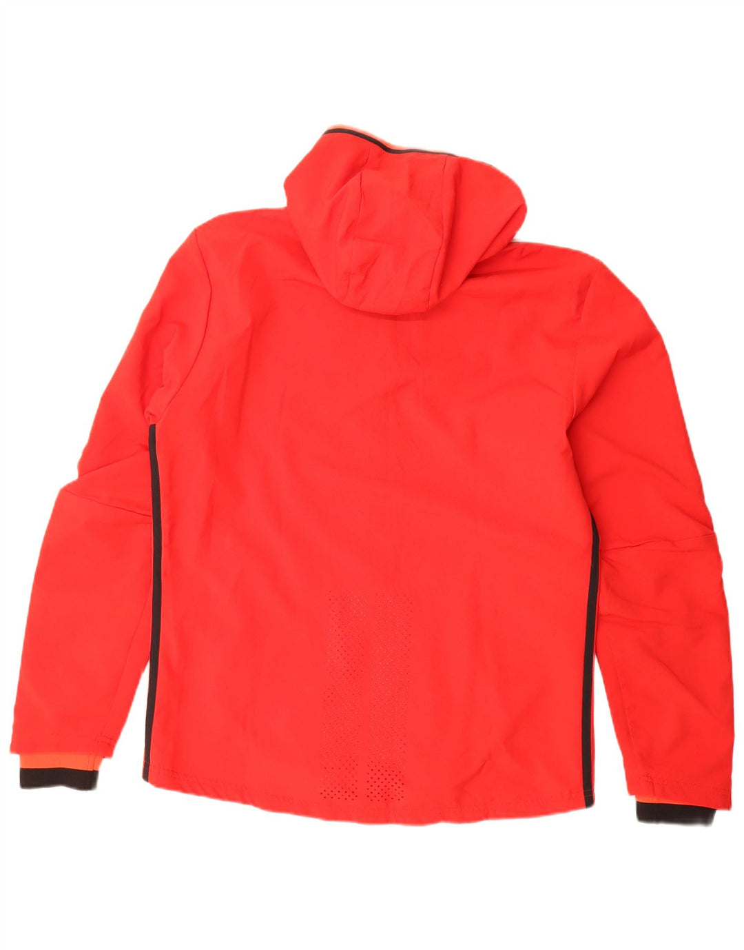 Adidas Herren Climacool Graphic Kapuzen-Regenjacke UK 38 Mittelrotes Polyester
