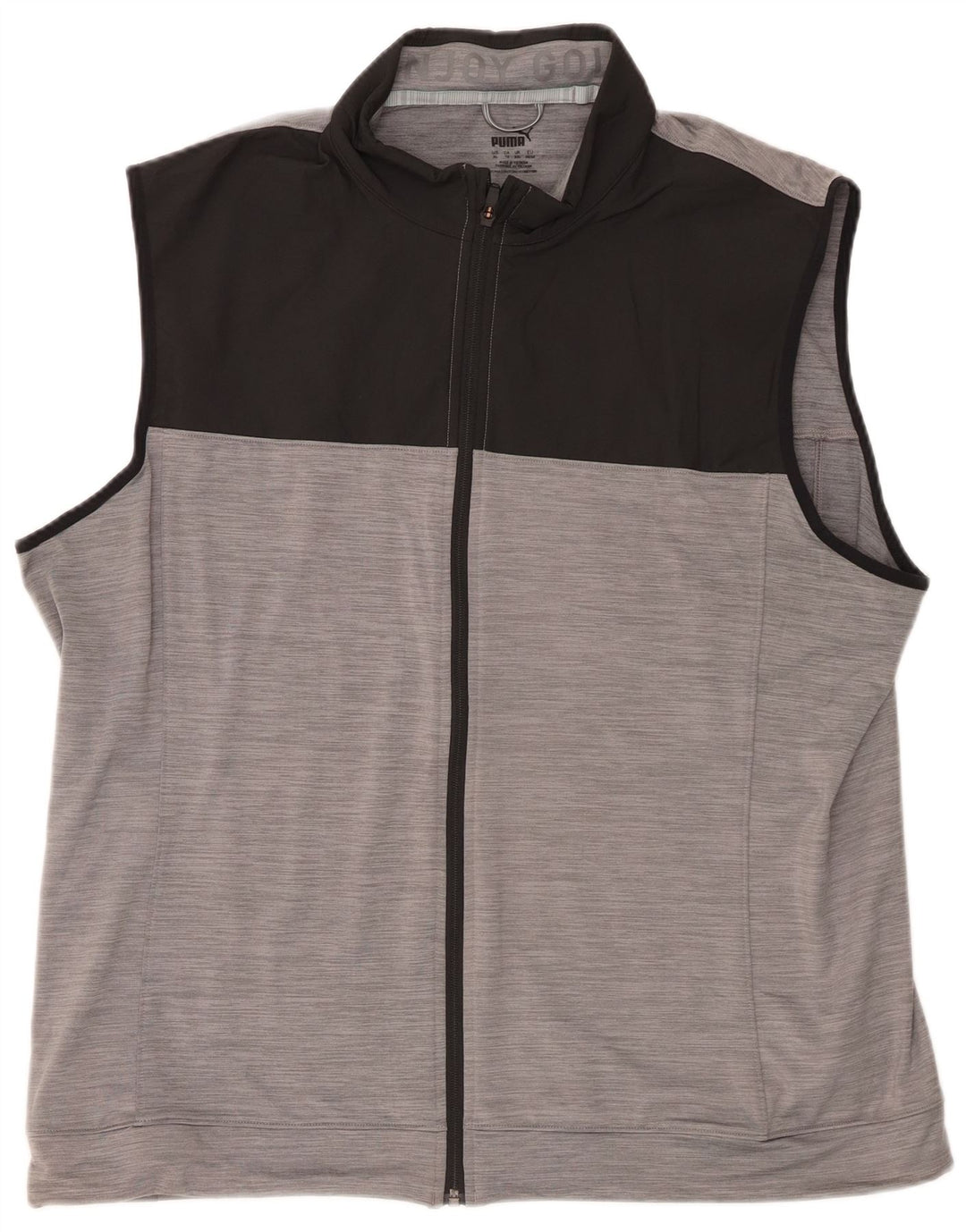 Puma Herren ärmellose Trainingsjacke, XL, grau, Colourblock-Polyester