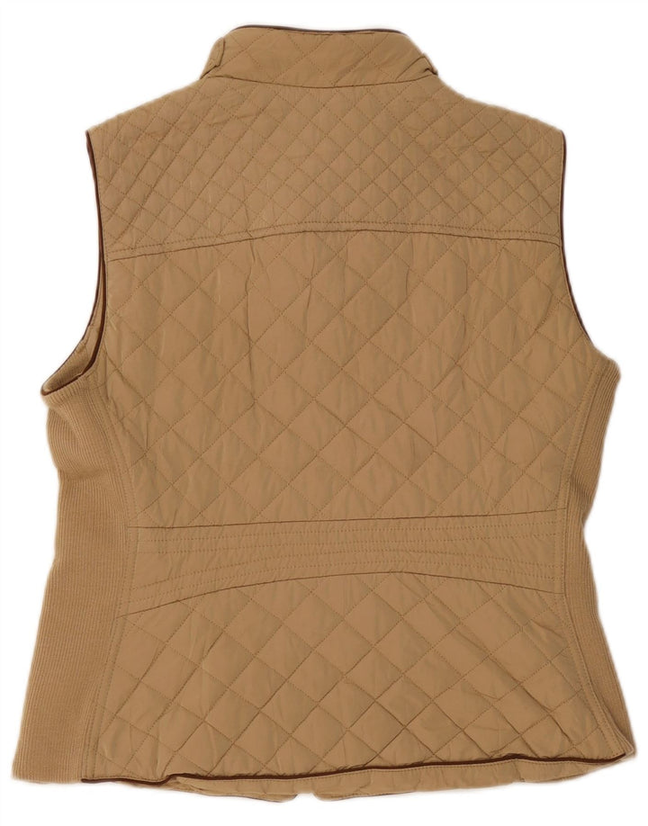Zara Damen Steppweste UK 18 XL Beige