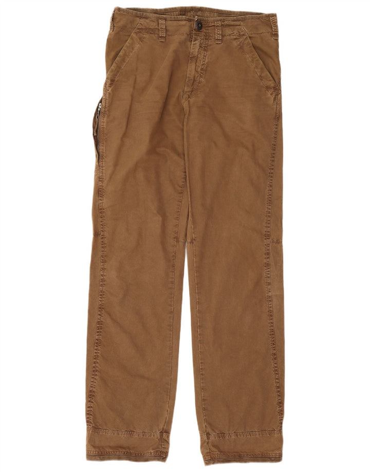 Murphy & Nye Gerade Herren-Cargohose W33 L34 Braune Baumwolle
