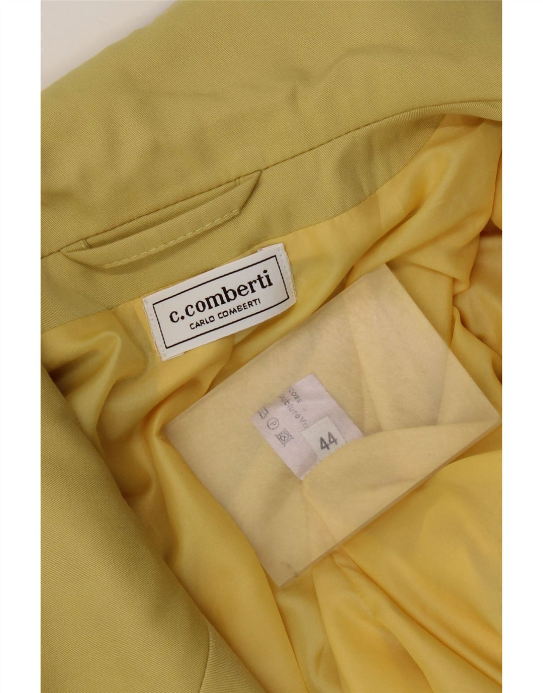 Carlo Comberti Damen Zweireihige Bomberjacke IT 44 Mittelgelb