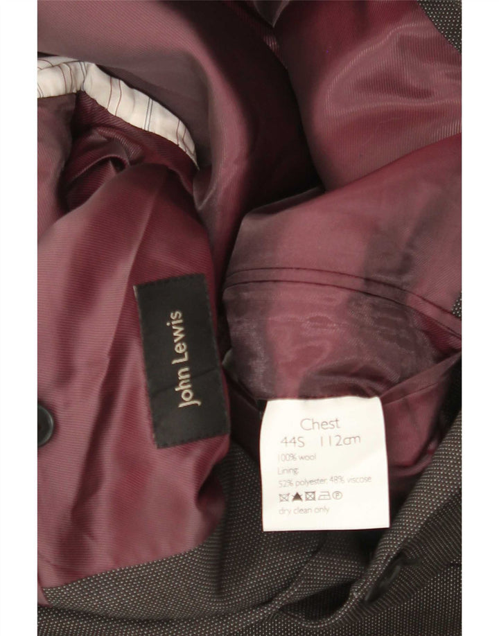 John Lewis Herren-Blazer mit 2 Knöpfen, UK 40, große graue Wolle