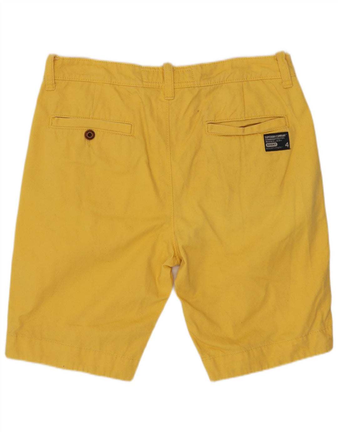 SUPERDRY Herren-Chinoshorts, Größe M, W32, Gelb, Baumwolle