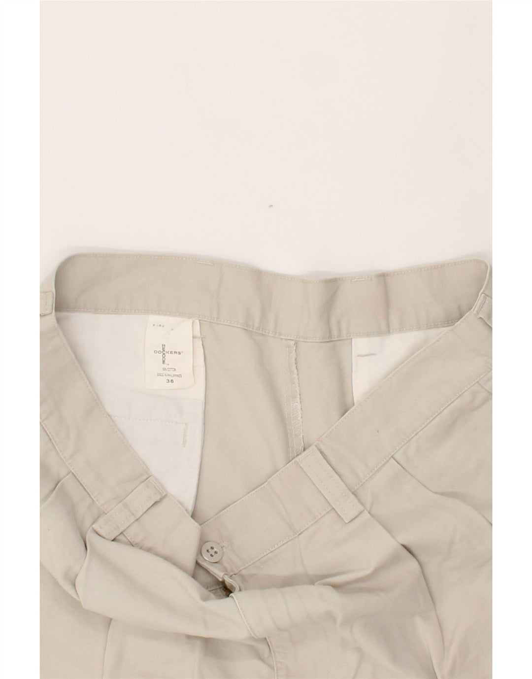 DOCKERS Mens Pegged Chino Shorts W36 Large Grey Cotton Vintage Dockers and Second-Hand Dockers from Messina Hembry 