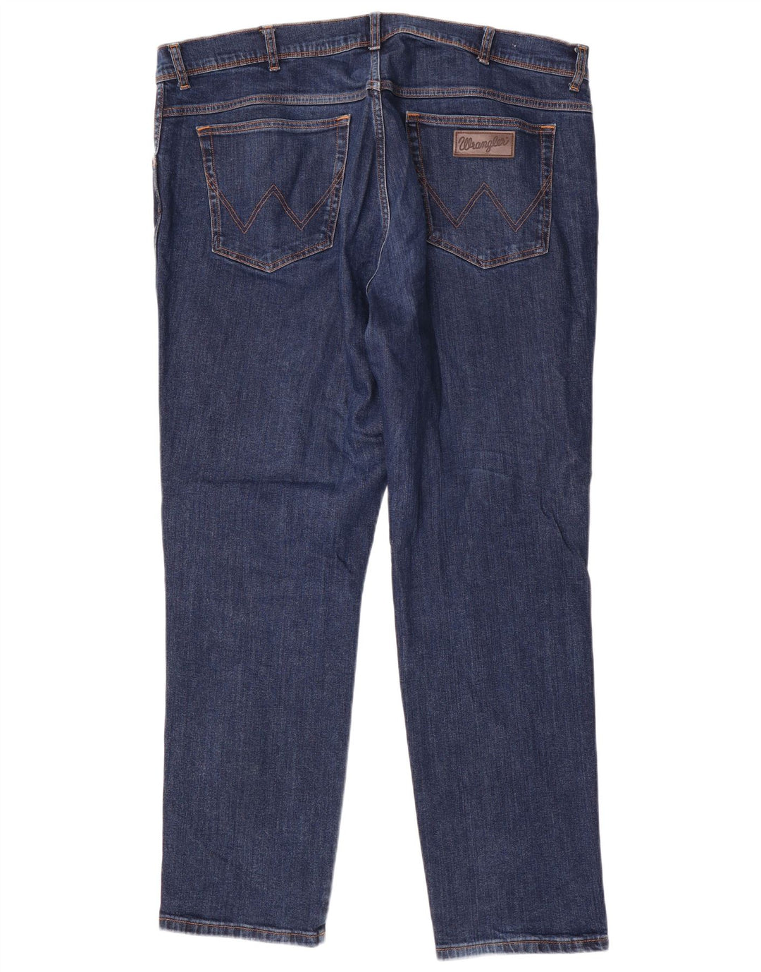 WRANGLER Herren Texas Slim Jeans W42 L32 Blaue Baumwolle