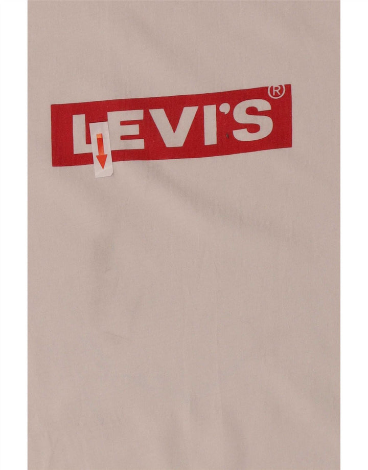 Levi's Herren T-Shirt mit Grafik, Mittelweiß
