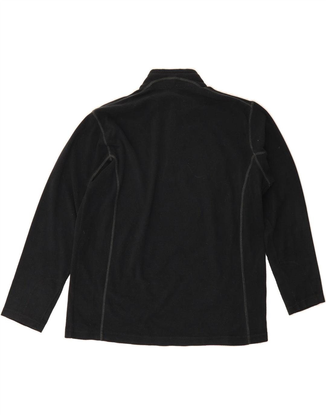 COLUMBIA Mens Zip Neck Fleece Jumper XL Black Polyester Vintage Columbia and Second-Hand Columbia from Messina Hembry 