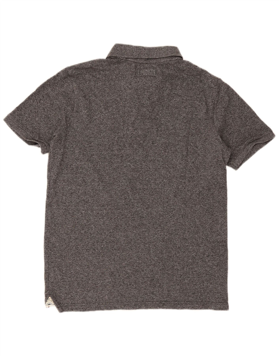 Fat Face Herren-Poloshirt, groß, grau gesprenkelte Baumwolle