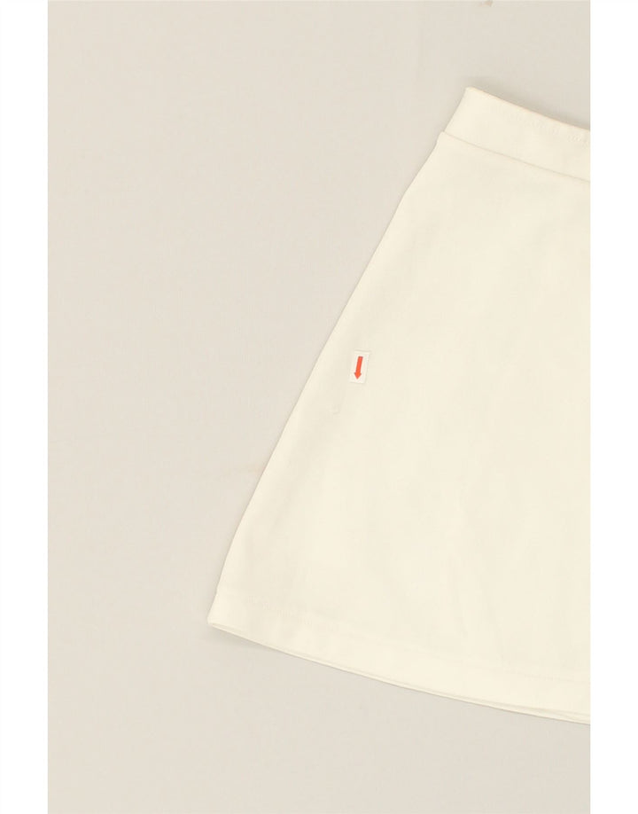 VINTAGE Womens Wrap Skirt W28 Medium White Polyester | Vintage Vintage | Thrift | Second-Hand Vintage | Used Clothing | Messina Hembry 