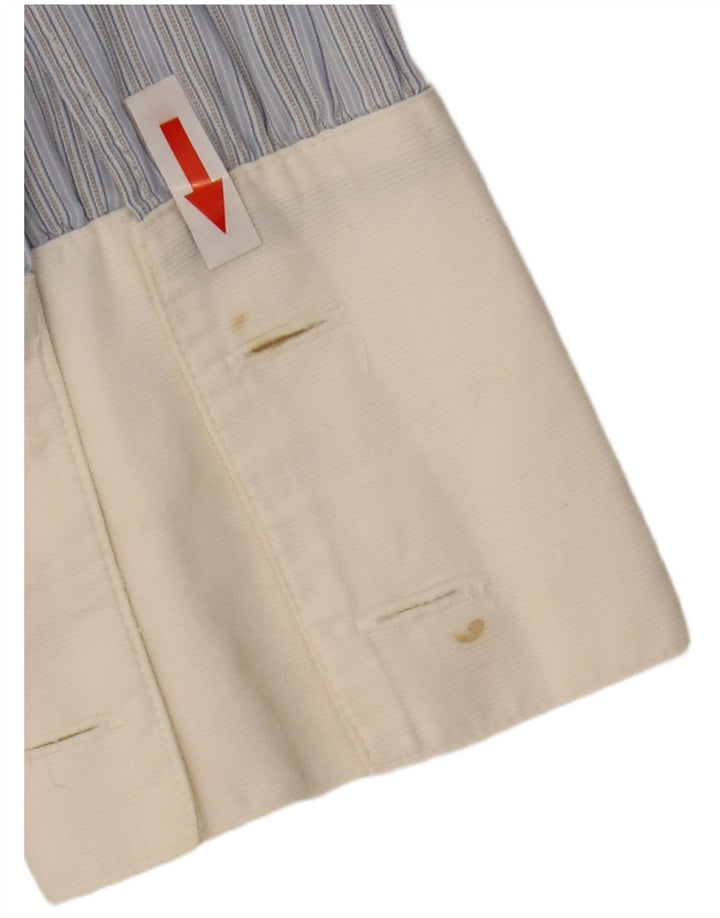 Penny Black Damen-Pulloverhemd mit Krawatte vorne, Größe 44, Größe L, blau, Nadelstreifen