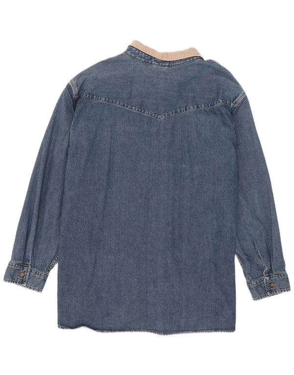 Levi's Herren-Jeanshemd mit entspannter Passform, 4XL, blaue Farbblock-Baumwolle