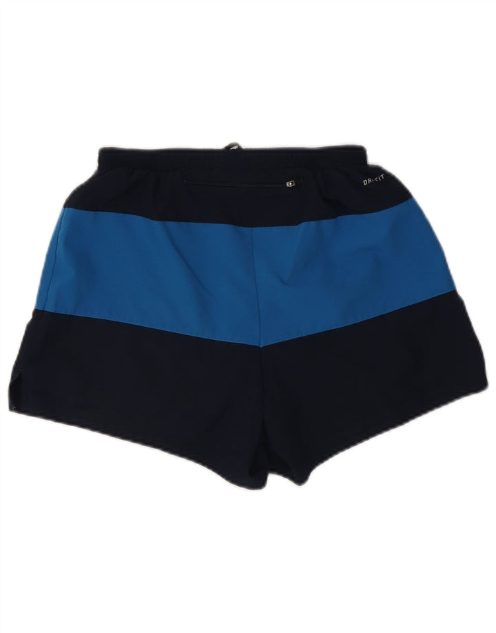 Nike Herren-Dri-Fit-Sportshorts, Mittelgroßes Marineblau-Farbblock-Polyester