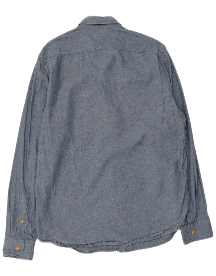 J. Crew Herrenhemd aus mittelblauer Baumwolle