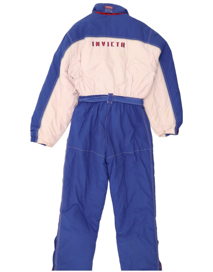 Invicta Skioverall für Jungen, 15–16 Jahre, W32, L28, blaues Colourblock-Polyamid